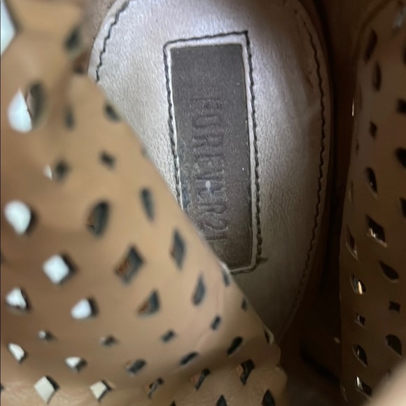 Forever 21 | Women’s Taupe Peep-Toe Ankle Boots Size 6.5 - Picture 8 of 9